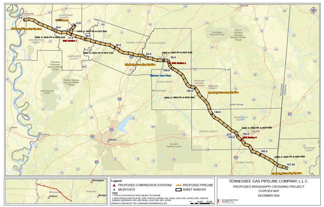 Mississippi Crossing Pipeline Project | Federal Energy Regulatory